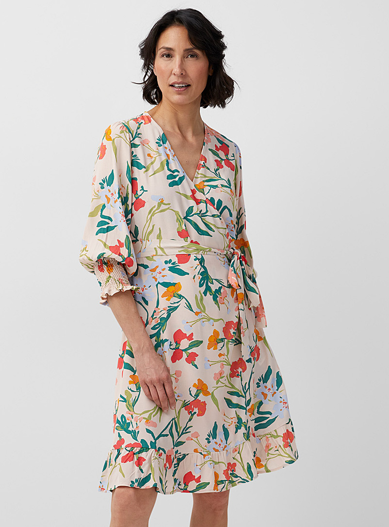 Ninia bright bouquet wrap dress | Part Two | Shop Midi Dresses | Simons